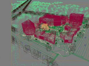 city shopping mall 027 3D Model