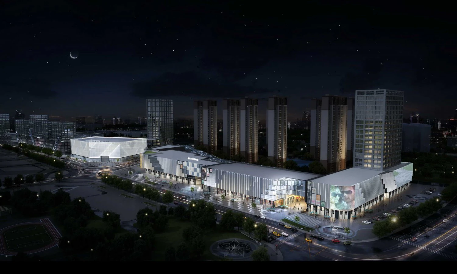 city shopping mall 030 3D Model .c4d .max .obj .3ds .fbx .stl .blend