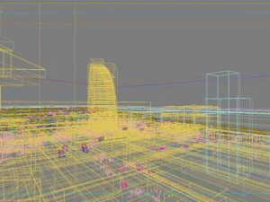 city shopping mall 032 3D Model