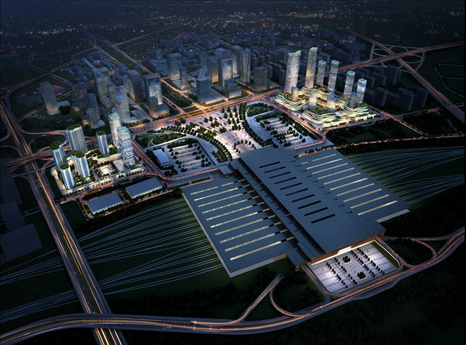 railway terminal 004 3D Model .c4d .max .obj .3ds .fbx .stl .blend