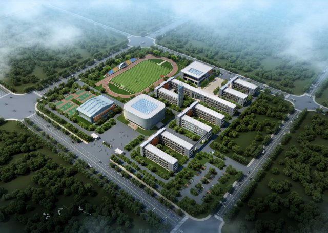 school buildings 003 3D मॉडल .c4d .max .obj .3ds .fbx .stl .blend 