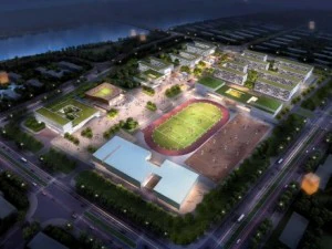 Schulgeb&auml;ude 005 3D Modell