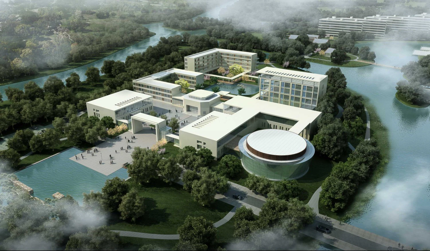 school buildings 006 3D Model .c4d .max .obj .3ds .fbx .stl .blend 