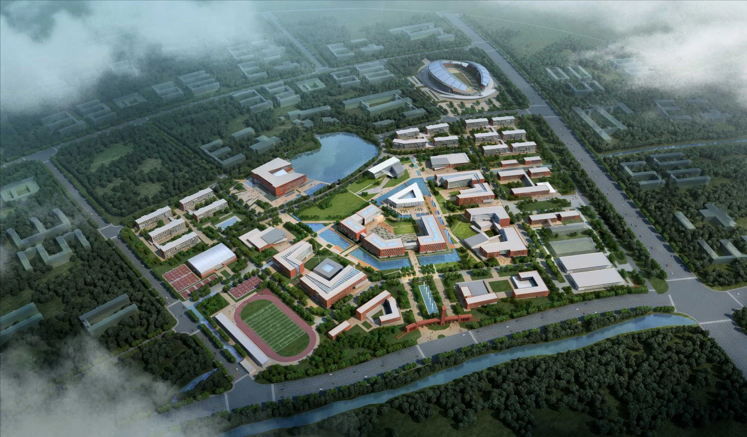 school buildings 009 3D Model .c4d .max .obj .3ds .fbx .stl .blend 