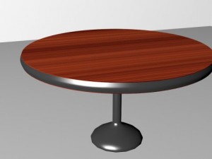 round table Modelo 3D