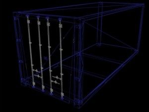 20ft container 3Dモデル