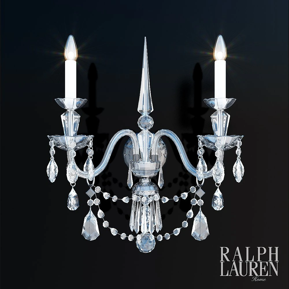 daniela medium two-light sconce 3D Model .c4d .max .obj .3ds .fbx .stl .blend 