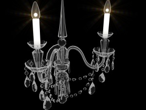 daniela medium two-light sconce 3D Model