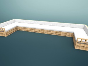 sofa otantic traditional - sark kosesi 3D Модель