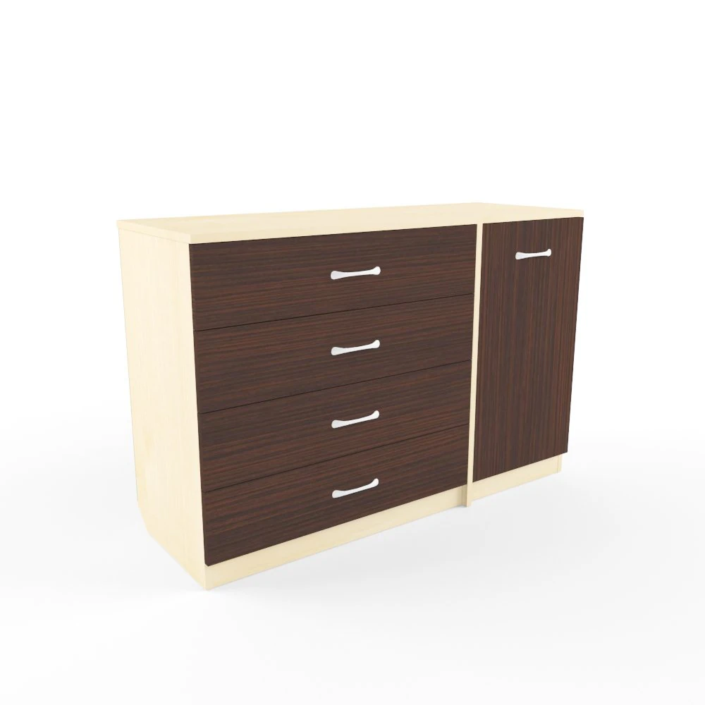 simple chest of drawers 3D Model .c4d .max .obj .3ds .fbx .stl .blend 