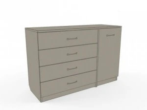 simple chest of drawers 3D Model