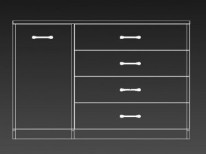 simple chest of drawers 3Dモデル