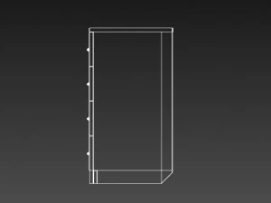 simple chest of drawers 3D Model
