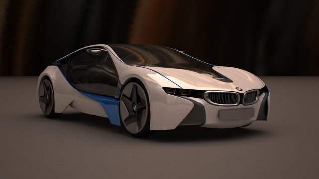 bmw i8 3D Model .c4d .max .obj .3ds .fbx .stl .blend 