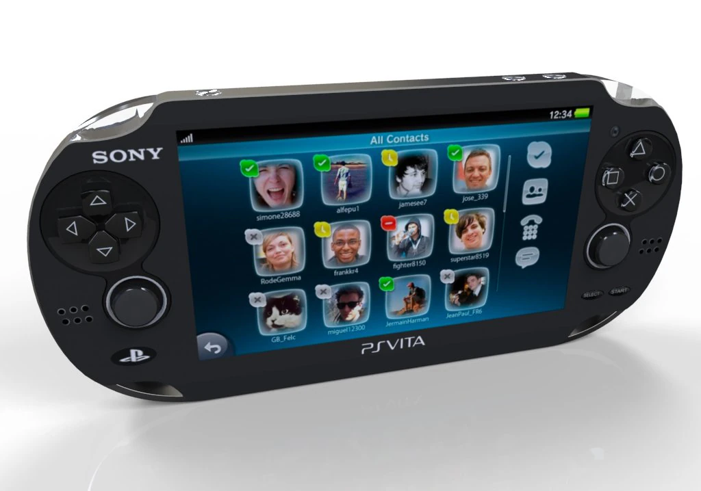 sony ps vita 3D Model .c4d .max .obj .3ds .fbx .stl .blend 
