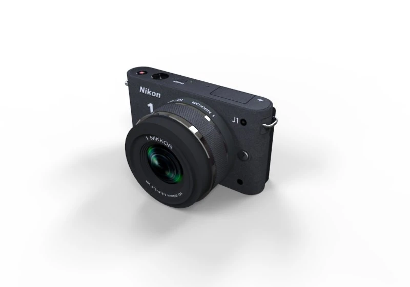 nikon j1 3D Model .c4d .max .obj .3ds .fbx .stl .blend 