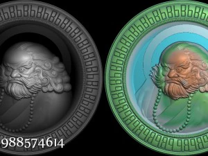 Новый рельеф для 3D-печати с ЧПУ в формате файла stl bodhidharma 3D Принт Модель