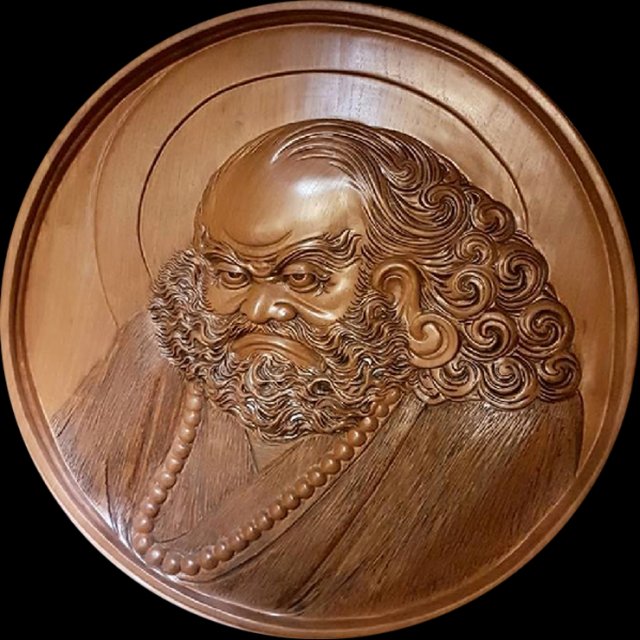 Download new s cnc 3d print relief in stl file format bodhidharma 3D Model