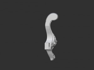 carved cabriole furniture leg set 9 3D Print Model