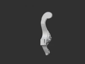 carved cabriole furniture leg set 9 3D Print Model