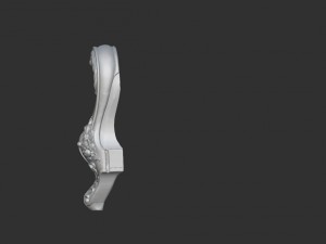 carved cabriole furniture leg set 9 3D Print Model
