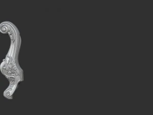 carved cabriole furniture leg set 9 3D Print Model