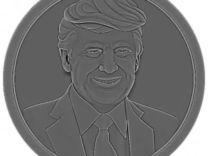 도널드 트럼프 조각 3D 프린트 모델