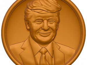 donald trump sculpture Model Cetak 3D