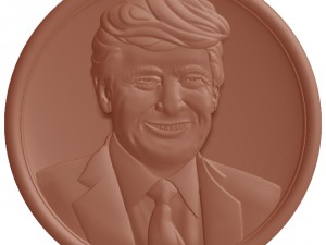 donald trump sculpture Model Cetak 3D