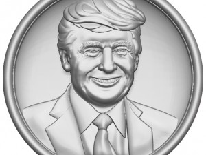 donald trump sculpture Model Cetak 3D