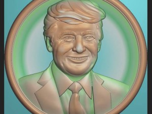 donald trump sculpture Model Cetak 3D