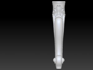 carved cabriole furniture leg set - 001 3D 打印模型