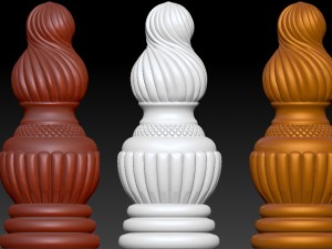 carved furniture set - 004 - 3d print model 3D प्रिंट मॉडल
