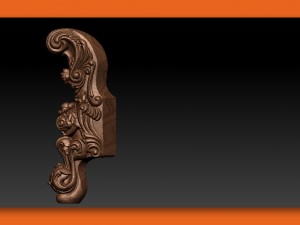 carved cabriole furniture leg set - 004 3D-Druckmodell