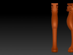 carved chair table baroque 3D 打印模型