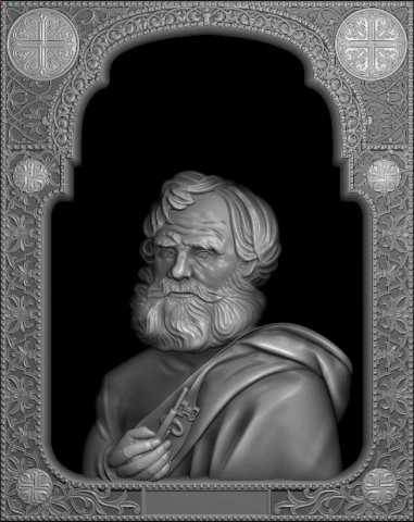 Santo Petrus - v02 Model Cetak 3D .c4d .max .obj .3ds .fbx .stl .blend
