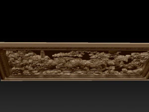 horse relief for cnc 3D Print Model