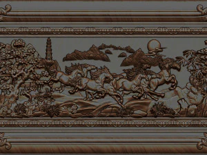 horse relief for cnc 3D Print Model