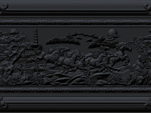 horse relief for cnc 3D Druckmodell