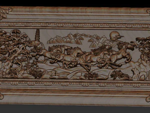 horse relief for cnc 3D Print Model