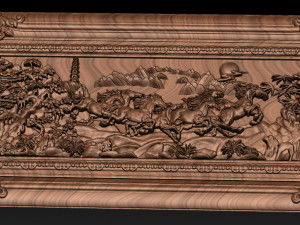 horse relief for cnc 3D Druckmodell