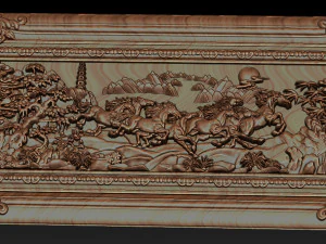 horse relief for cnc 3D Print Model