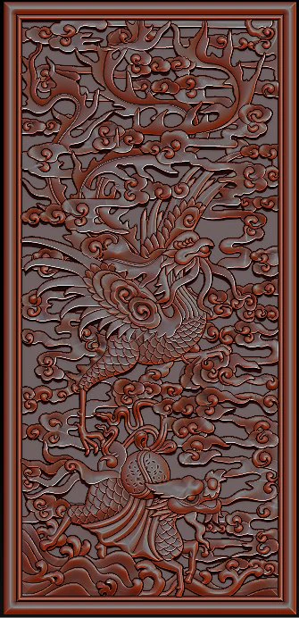 phoenix woodcarving 3D Print Model .c4d .max .obj .3ds .fbx .stl .blend