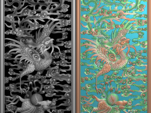 phoenix woodcarving Modello di stampa 3D