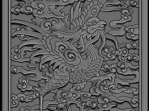 phoenix woodcarving Modello di stampa 3D