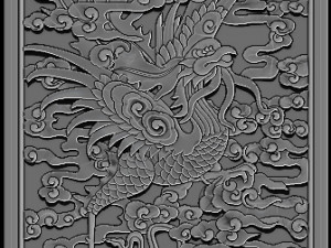 phoenix woodcarving Modello di stampa 3D