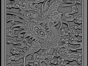phoenix woodcarving 3D Print Model