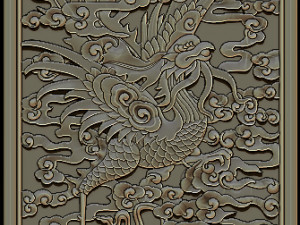 phoenix woodcarving Modello di stampa 3D