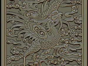 phoenix woodcarving 3D Print Model