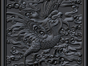 phoenix woodcarving Modello di stampa 3D